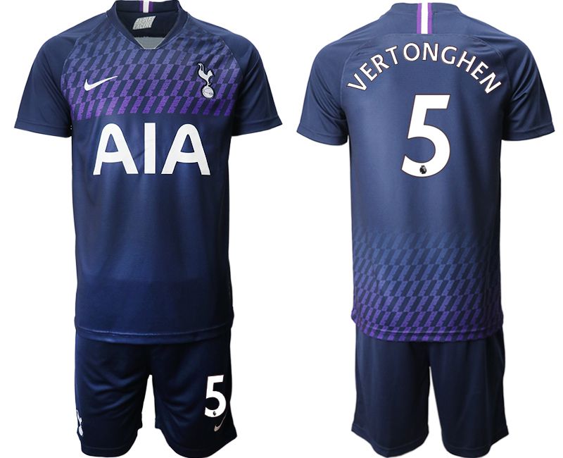 Men 2019-2020 club Tottenham Hotspur away #5 blue Soccer Jerseys->->Soccer Club Jersey